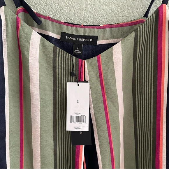 NWT Banana Republic Striped Top with Tie-Straps - Picture 2 of 6